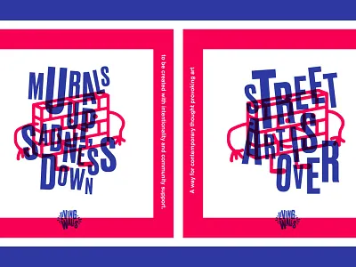 Murals Up, Sadness Down atlanta living walls mural arts typography