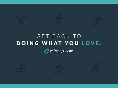 Raincity Physio Flyers branding flyers handouts physiotherapy print promo raincity physio vancouver