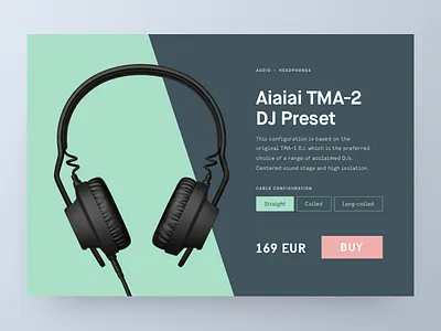 DailyUI - E-commerce Single Product aiaiai dailyui dj ecommerce headphones product shop