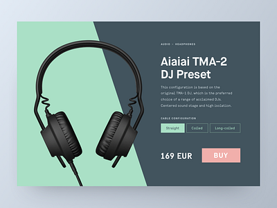 DailyUI - E-commerce Single Product aiaiai dailyui dj ecommerce headphones product shop