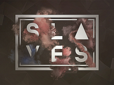 SLVS VIP band colorful exposion flag layout merch poster powder smoke