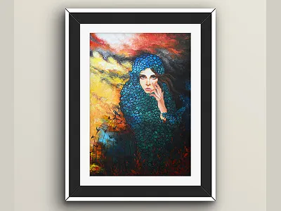 The cocoon story art colors commissioned corporate happiness life painting sad sorrow stories