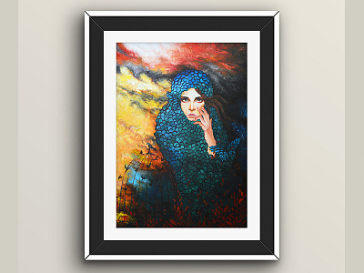 The cocoon story art colors commissioned corporate happiness life painting sad sorrow stories