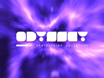 Odyssey – A Spacefaring Adventure (Logo) game gaming logo simplistic space typography
