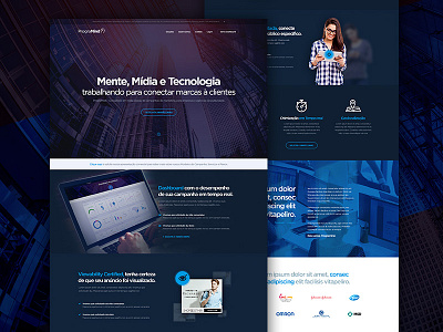 Landing Page - Programind v2.0 hot site interface landing page media programind site start up tech website
