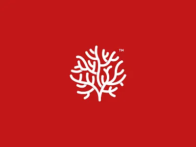 Corallo brand brand identity. coral food logo logo design minimal red restaurant symbol trade mark