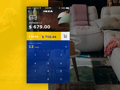 Calculator - Daily UI #004 app calculator daily dailyui design ecommerce finance ikea ios purchase ui ux