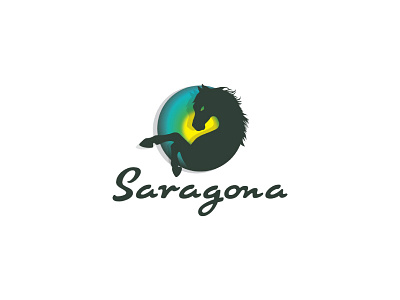 Saragona black horse rearing