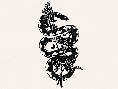 Texas Pride bluebonnets illustration rattlesnake texas