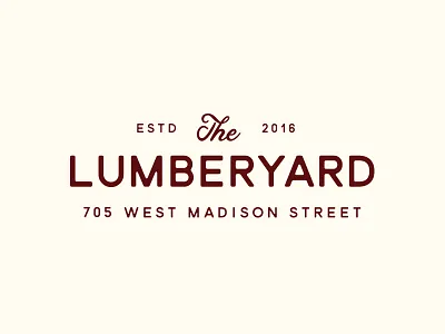 The Lumberyard branding handlettering identity logo logotype script typography vintage