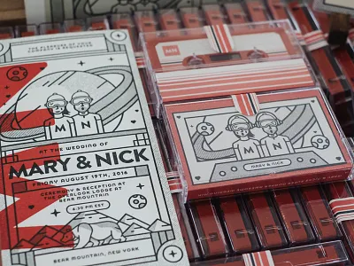 My Wedding Mixtape branding invites love mixtape music print red stationary typography ux wedding