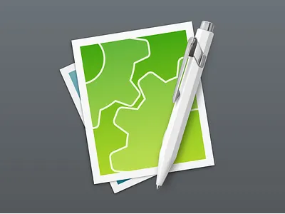 CotEditor 3 application ballpoint pen icon macos text editor vector