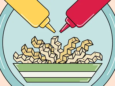 Taters! coffee comfort design food illustration illustrator ranch skillshare yum