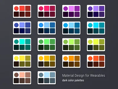 Material Design for Wearables | dark palettes android wear android wear 2.0 darker palette material design material design for wearables sketch smartwatch teal teal 500 wearables