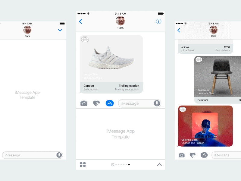 iMessage App Template Sketch Freebie app freebie imessage ios 10 sketch template ui