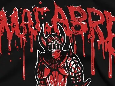 Black Knight Tee for MACABRE blackknight death devil illustration macabre metal metalshirt satan tee tshirt