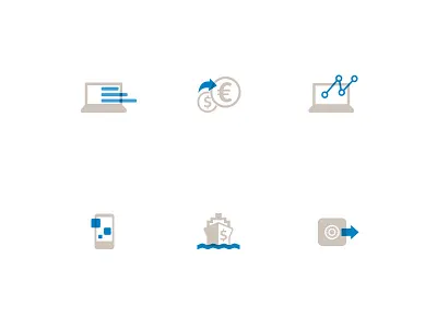 Bank of America Merrill Lynch Icons banking banking icons corporate icons icon design iconography iconography design icons