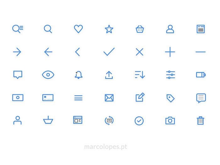 UI Icons Free pack - for Sketch in vector shapes by Marco da Silva on ...