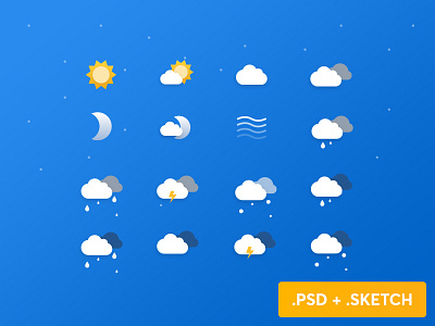 Free Weather Icons calendar cloud free freebie icon set icons moon snow sun weather wind