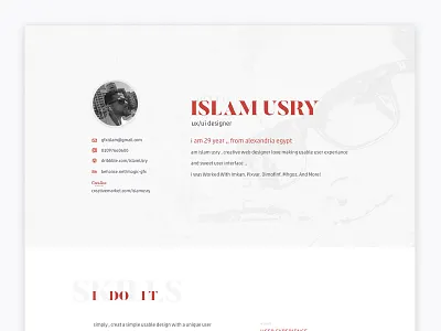 Personal Resume contact cv data design experience personal resume skills ui ux