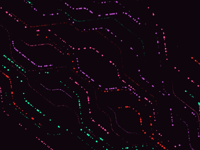 Particle streams animation cinema 4d gif hi tech machine mechanism motion graphics neon particles streams tech wallpaper