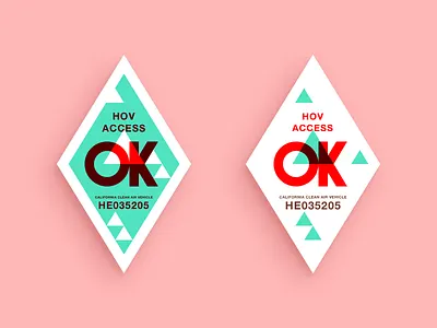 Clean Air Vehicle Decals Redesign california car carpool cav clean air decal flat geometry hov sticker tesla vehicle