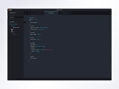 Theme Sublime application code desktop sublime text theme web
