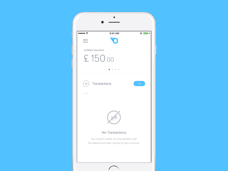 Open Menu Interaction animation blue close finance flat interaction ixd menu open ui