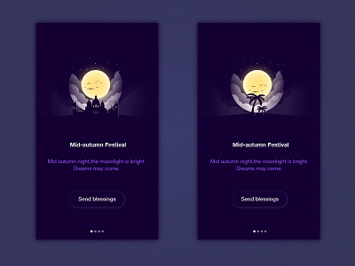Mid Autumn Festival illustration festival illustration ui ux