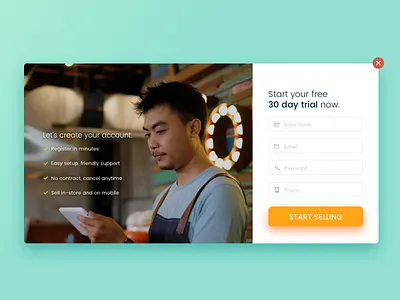 Modal Box / Popup box dialog form forms modalbox popup register signup