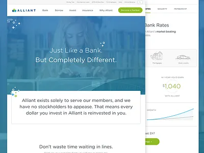 Why Alliant bank credit union data visualization graphs video
