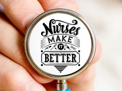 Nurses make it better calligraphy lettering medical mural nurse nurses typography