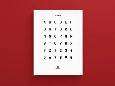 CASE BRAND FONT DESIGN font graphic poster