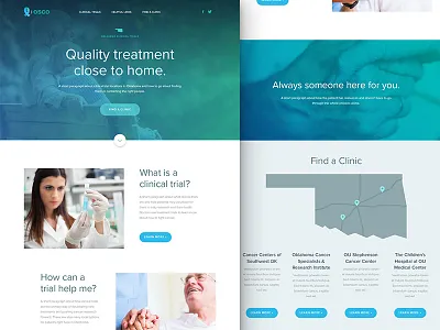 Clinical Trials Home Page clean clinical gradient home landing oklahoma page simple trials