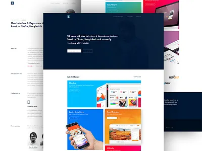 Personal Portfolio Freebie case study clean freebie freelance freelancer portfolio resume