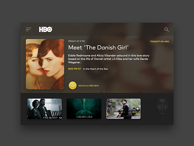 TV App :: 023 app apple dailyui deign hbo iran movies show tv ui