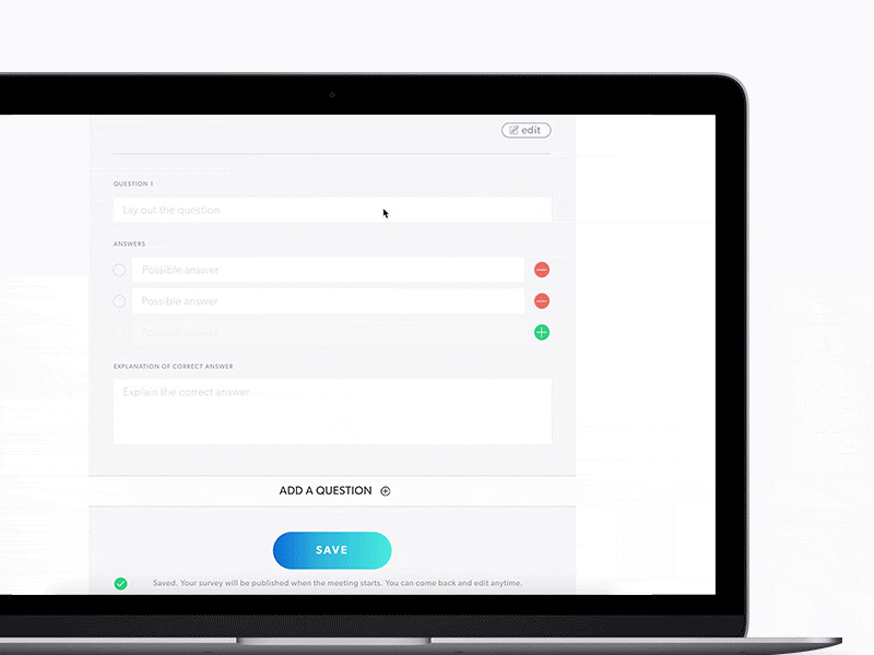 Quiz experience design interface design product design ui ux