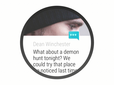 Android Wear 2.0 Notifications Cards android wear android wear 2.0 card ui material design material design for wearables notifications notifications card principle sketch smartwatch teal wearables