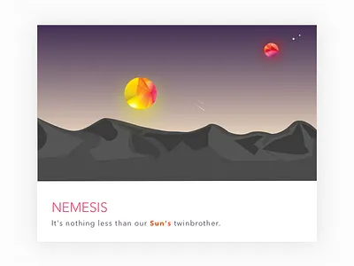 Nemesis Planet X - The Sun's Evil Twin art design illustraton star sun universe