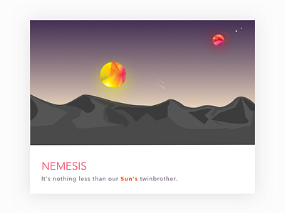 Nemesis Planet X - The Sun's Evil Twin art design illustraton star sun universe