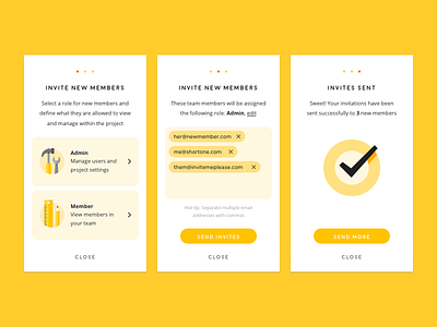 Invite Flow illustration invite mobile team ui ux ux flow