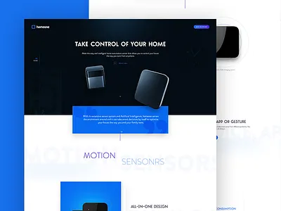landingpage_final clean design home homepage landing page minimal simple smart home ui ux web