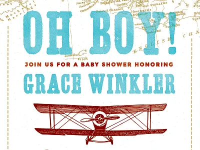 Vintage Travel Baby Shower Invite adventure airplane baby shower globe invite map passport stamp travel vintage world