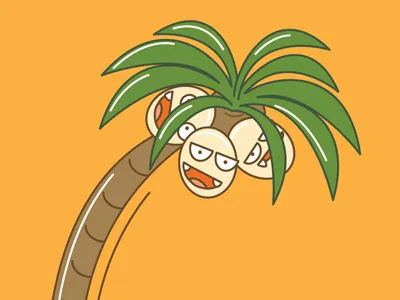 Who's that Pokémon!? design exeggutor graphic design illustration illustrator pokemon