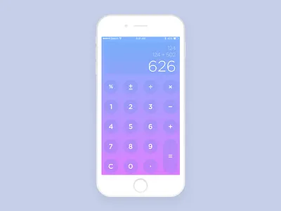 DailyUI #004 Calculator app calculator daily dailyui design iphone ui ui design