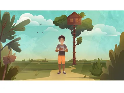Tree House boy light tablet treehouse