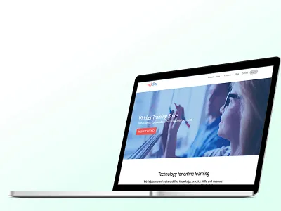 Viddler Product Page Update blue landing page product page red web design