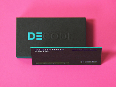 DECODE Executive Cards branding business cards decode foil stamping letterpress