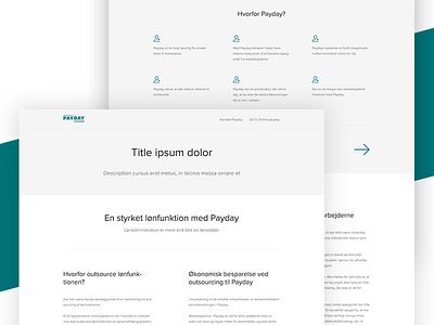 Payday 2016 - Subpage design 3d colorful colors design minimal rainbow site subpage web webdesign white