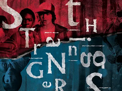 Stranger Things design poster stranger things typography